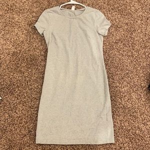 Grey form fitting dress from Old Navy